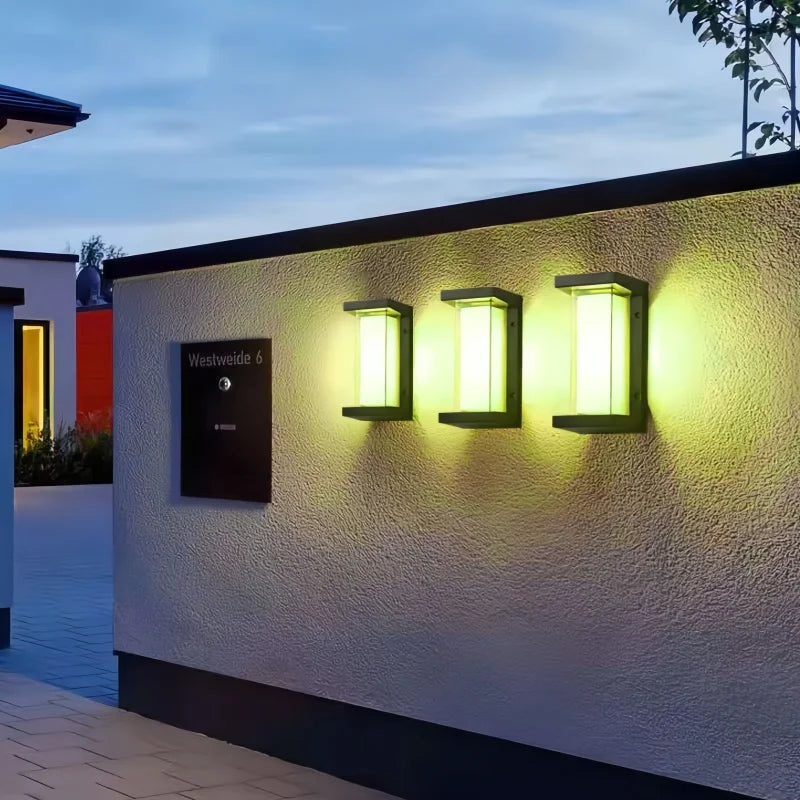 applique murale led moderne noire blanche controle app telecommande étanche alexa google