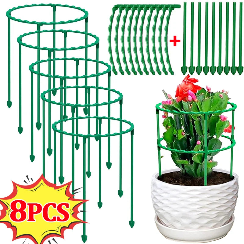 support plante spirale vert moderne clips assemblage facile jardin balcon vert