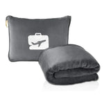couverture velours corail portable anti boulochage voyage pique nique sac rangement gris compact