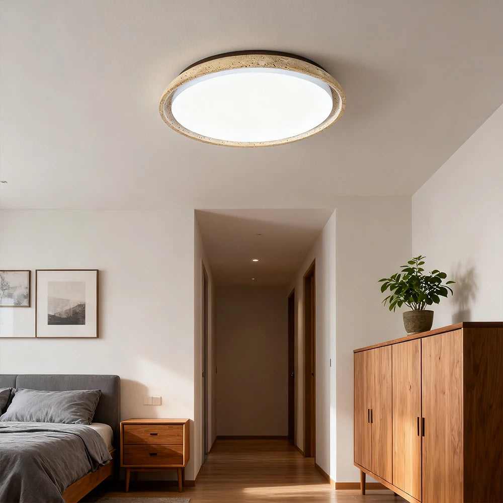 lampe led marbre blanc moderne minimaliste 30cm 43cm 55cm
