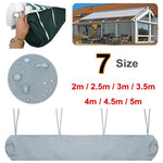 housse protection auvent terrasse gris imperméable résistant intempéries extérieur jardin