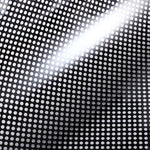 grille ventilation opaque moderne noir blanc perforations régulières fenêtre isolation thermique