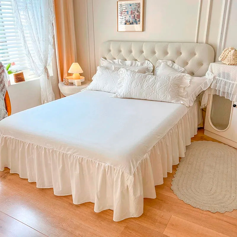 Détail texture plissée Pintuck de la housse de couette coton