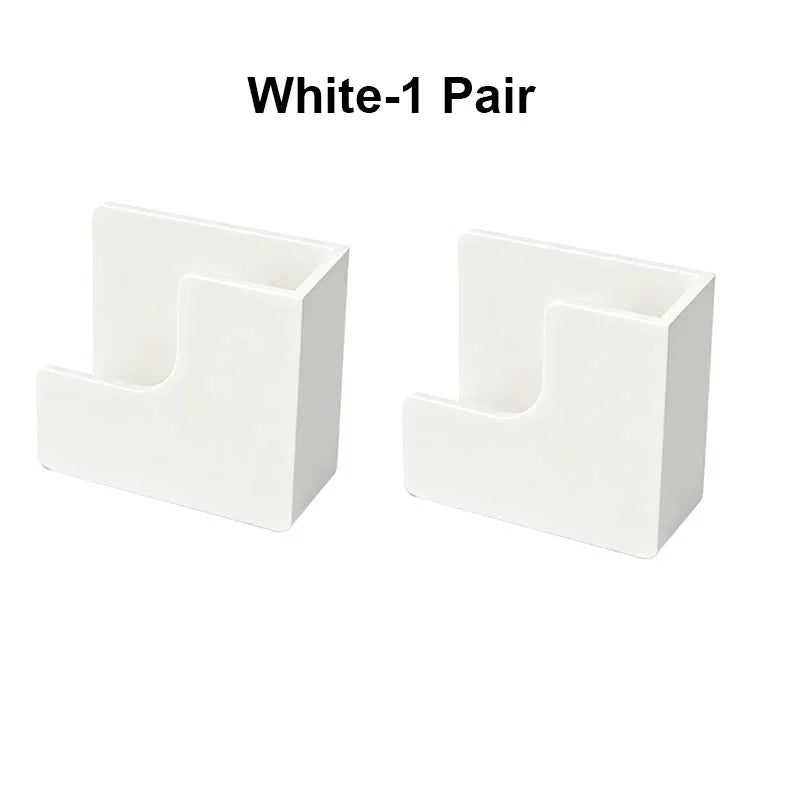 balance salle bain adhésive murale sans perçage plastique abs durable blanc moderne
