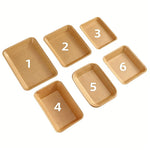 assiettes kraft marron clair respectueux environnement moderne rustique opacité texture papier kraft événements fêtes