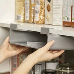 rangement adhésif papier aluminium cuisine gris moderne distributeur rouleau plat fonctionnel