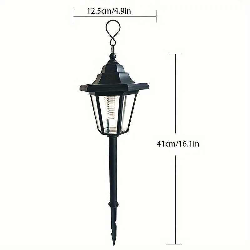 lampes solaires led extérieures vintage noires lumière multicolore fleurs artificielles inclusion solaire contemporaine