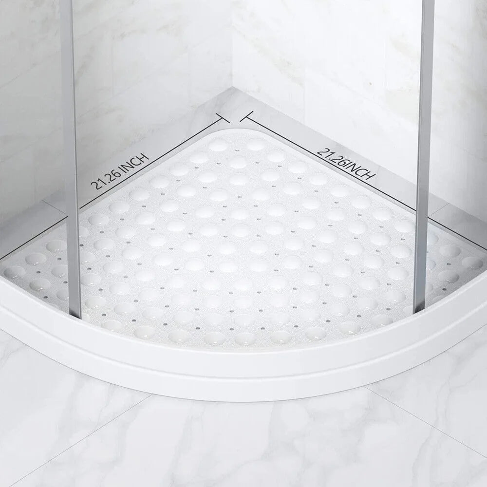 tapis douche anti dérapant blanc tapis sol anti bactérien texture bubble 54cm moderne durable