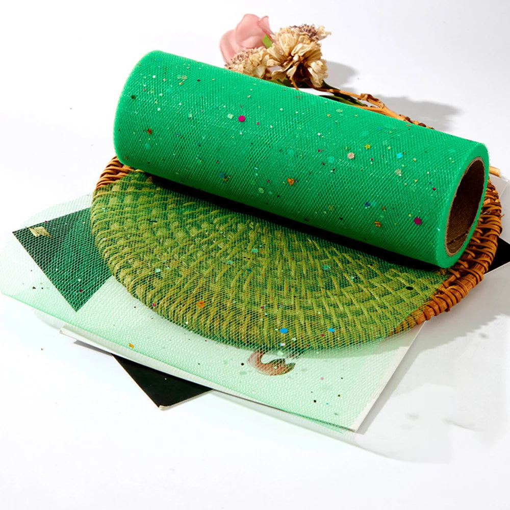 rubans tulle pailletés multicolores rose rouge vert bleu violet noir opaques festifs