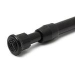 rideau douche tige noire extensible adhésif moderne respectueux environnement 55 90 cm