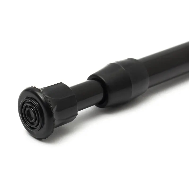 rideau douche tige noire extensible adhésif moderne respectueux environnement 55 90 cm