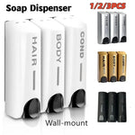 distributeur savon mural blanc hair body cond moderne minimaliste abs