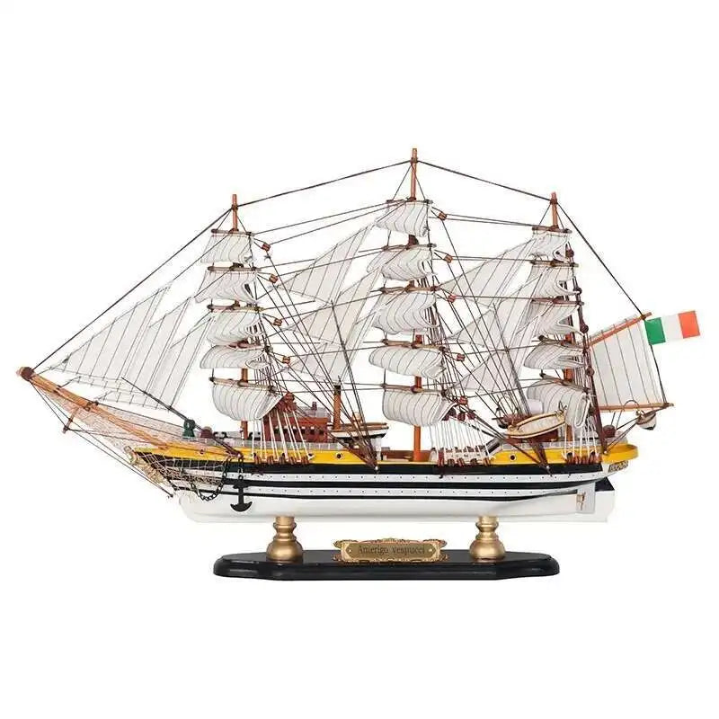 décoration bateau voile bois naturel blanc bleu marine classique cadeau entreprise maison
