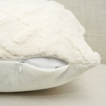 coussin siège carré beige motif doux confortable amovible lavable 45x45cm