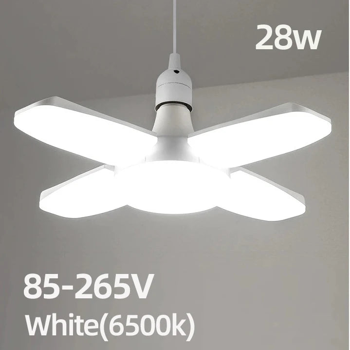 Lampes LED pliables forme éventail blanc froid E27 moderne 28W 20000H