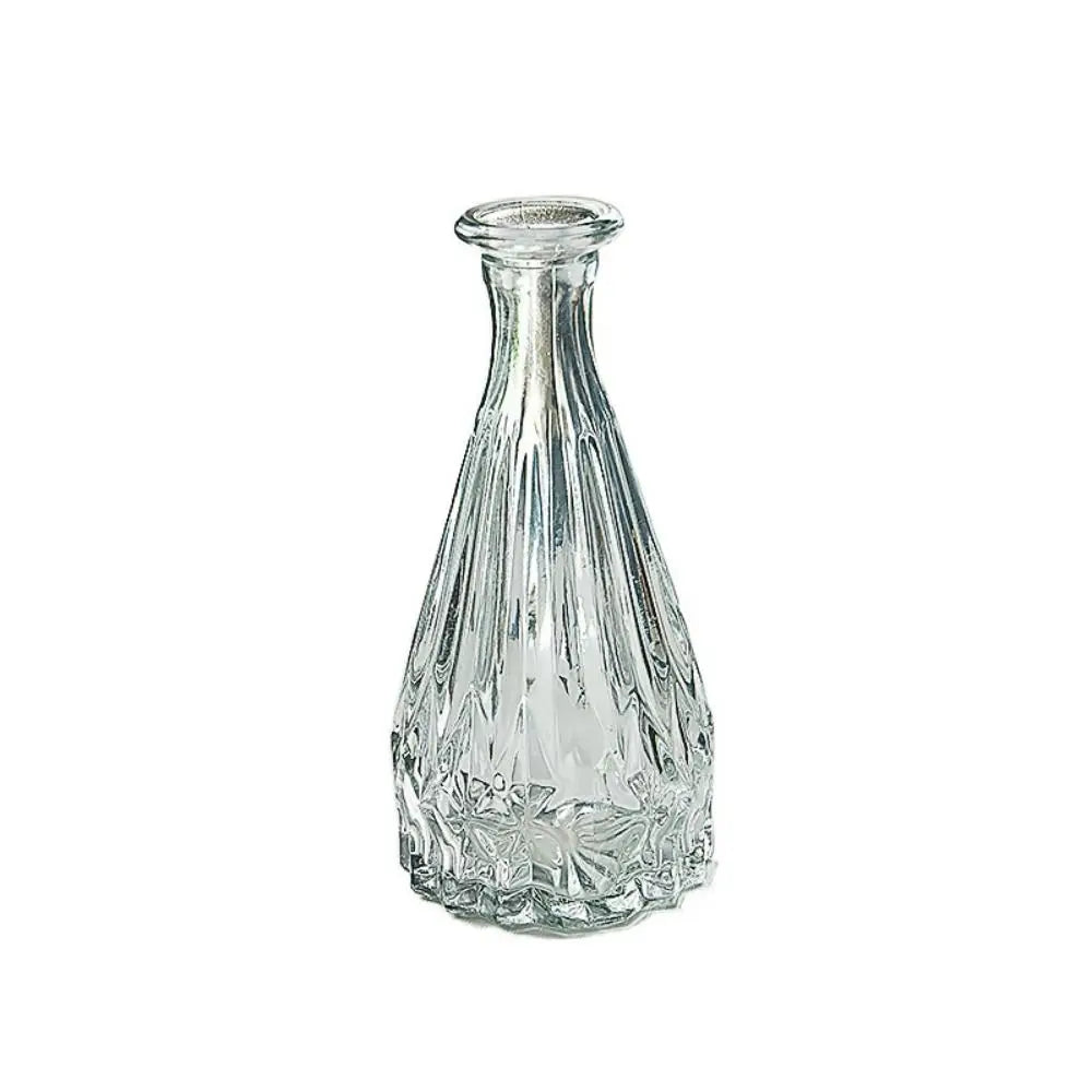 vase transparent gravé classique décoration intérieure plante hydroponique maison festive