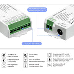 contrôleur led rgb cct moderne 5v 24v app commande vocale ethernet