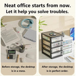 rangements transparents moderne bureaux organisateur eco friendly divers objets stockage multifonctionnels