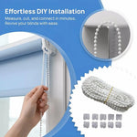 rideau blanc moderne 10m clips plastique opaques fenetre store vertical horizontal
