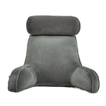 coussin lecture velours gris moderne poche détachable noir bleu vert