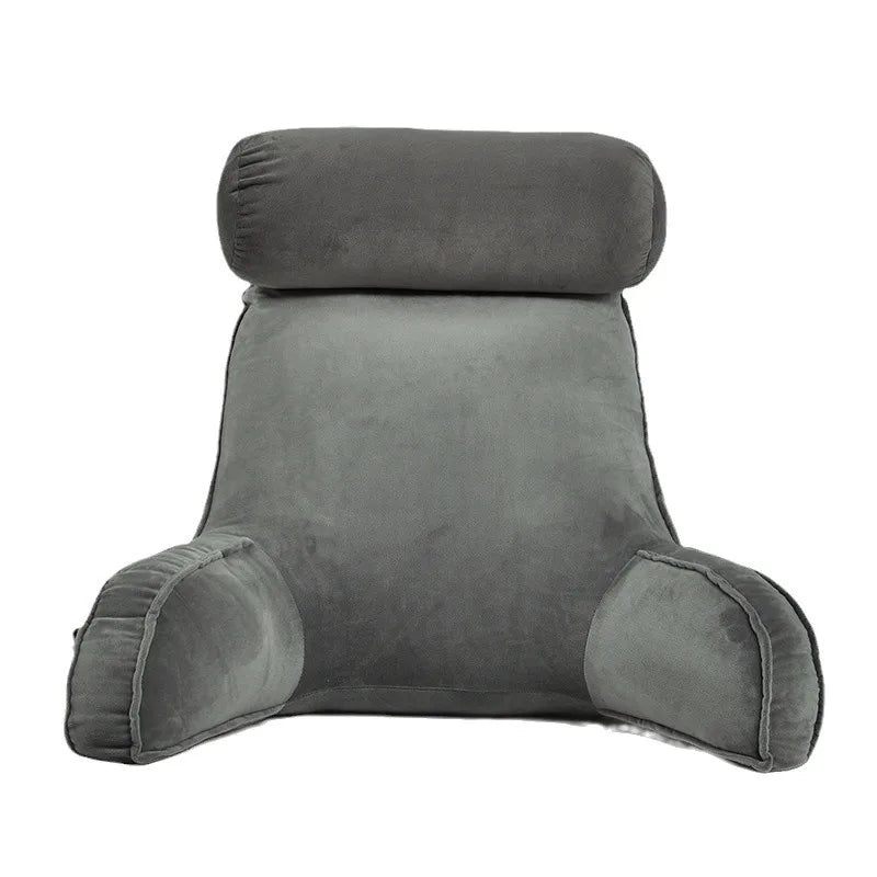 coussin lecture velours gris moderne poche détachable noir bleu vert