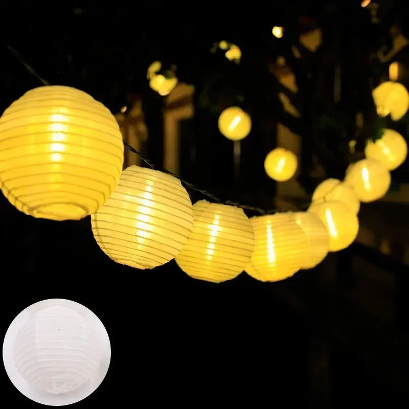 guirlande lumineuse solaire extérieure multicolore effet feuille sapin modes automatiques noël mariage festivités jardin