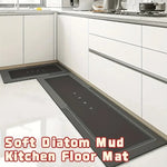tapis sol gris moderne absorbant rapide antidérapant salle bain cuisine entree