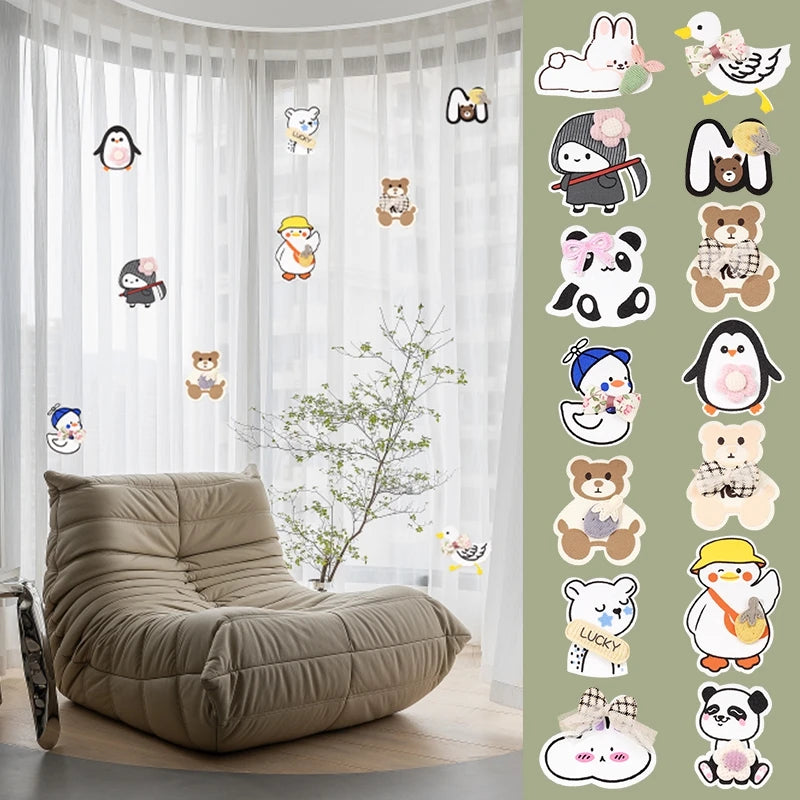 autocollants adhésifs anti moustiques transparents animaux cartoon voyage extérieur campement maison