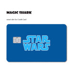 étui carte bancaire star wars logo noir rouge adhésif moderne stylisé billets protection porte