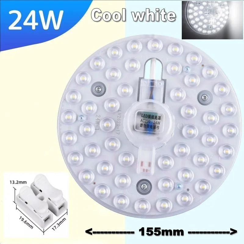 plafonnier led rond adhésif moderne blanc 12w 18w 24w 30w 50w