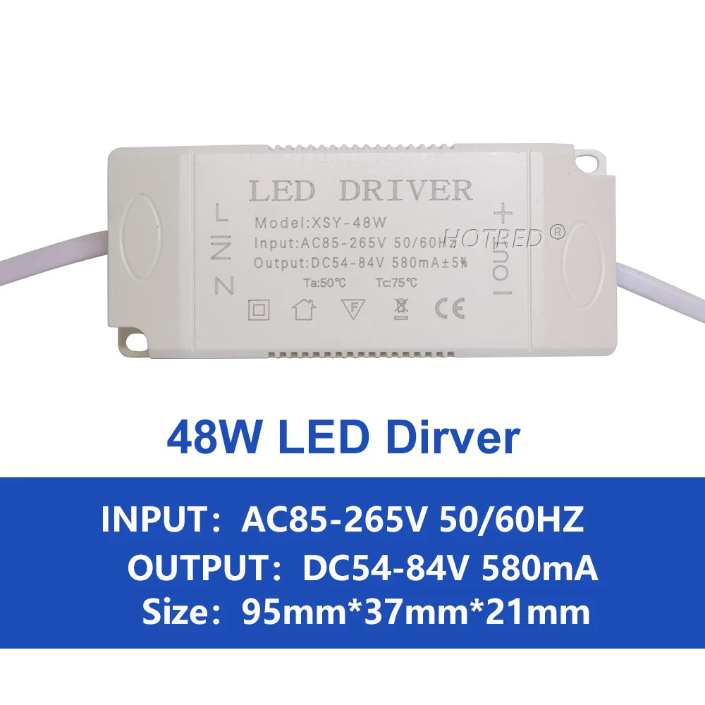 pilote led 600ma 3w 20w blanc moderne adhésif câbles certification rohs symboles sécurité