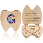 boîte dents bois astronaute carte profil grille tailles bébé