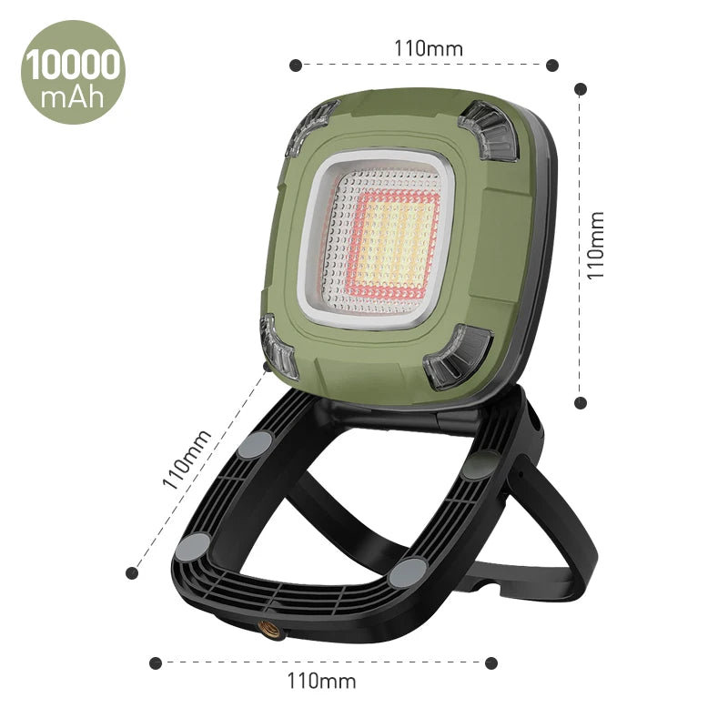 lampe multifonctionnelle rechargeable camping pêche randonnée éclairage urgence ipx5 led cob