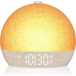 lampe réveil numérique couleurs changeantes moderne écran led texturé sphérique multiple couleursOpaque diffuse lumière