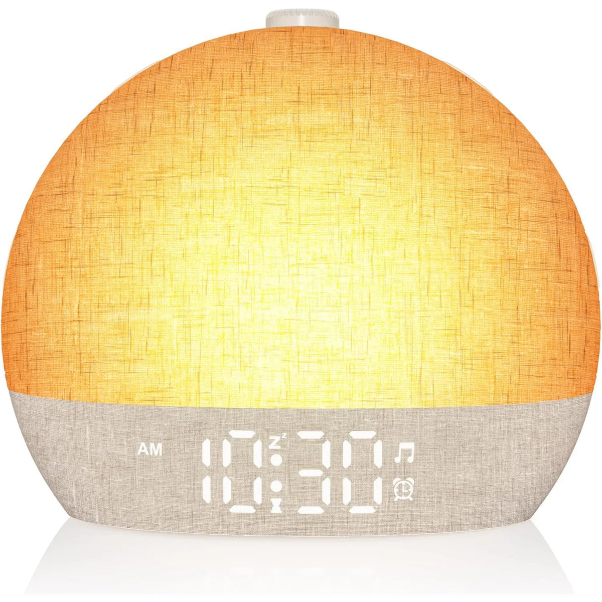 lampe réveil numérique couleurs changeantes moderne écran led texturé sphérique multiple couleursOpaque diffuse lumière