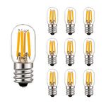 ampoules led filament doré transparentes e12 e14 2w 2200k classiques 360° 20000h salon refroidisseur
