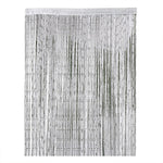 rideau transparent porte franges brillantes argentées dimension 100x200cm decoration festive crochet