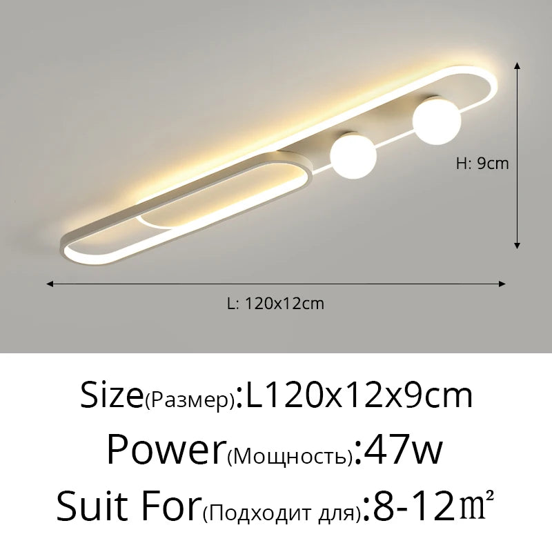 lampe couloir moderne blanc noir doré sans télécommande opacité contemporaine aluminium monté surface