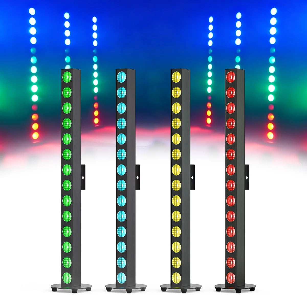 lampe murale led noir effet scène moderne autonome flux lumineux puissante certification