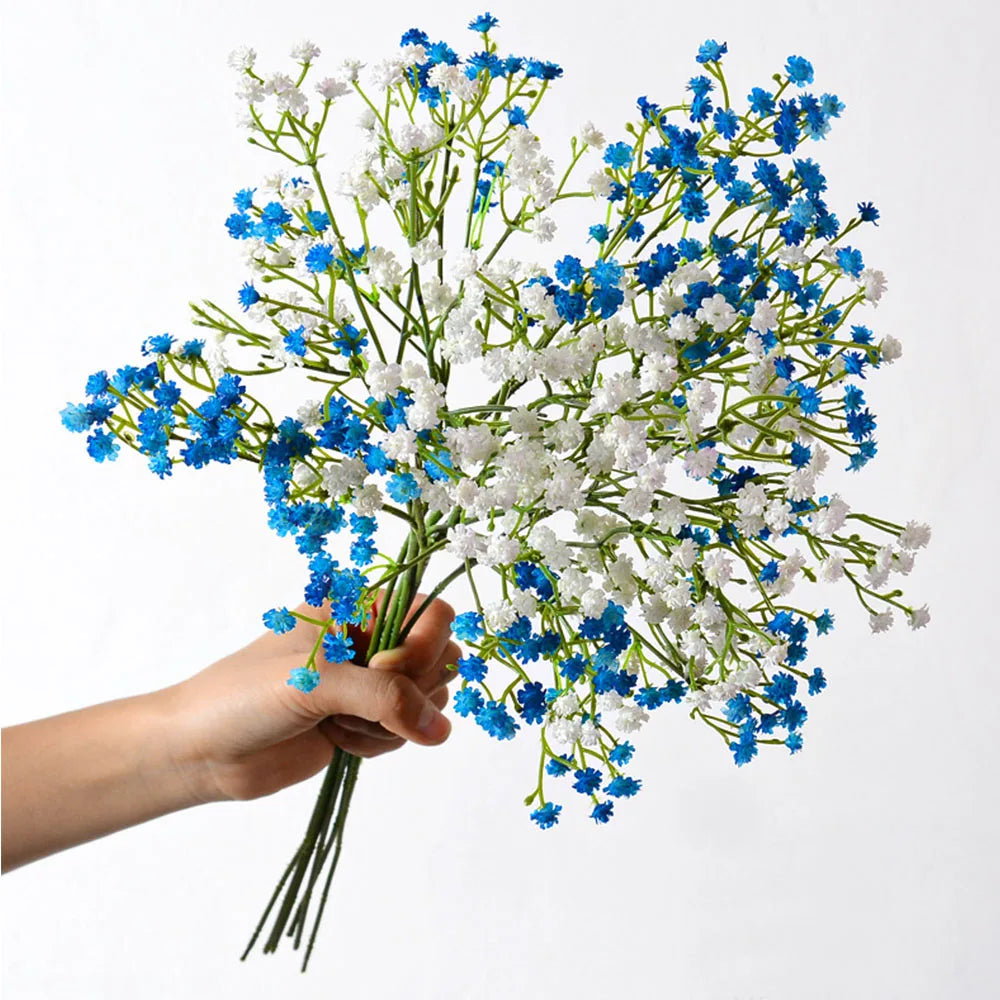 décoration intérieure bouquet blanc petites fleurs naturel maison anniversaire mariage baby shower