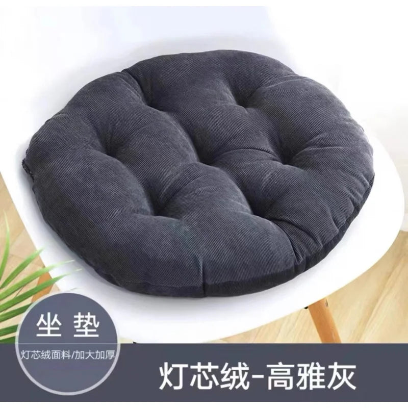 Coussin de sol antidérapant en velours chocolat