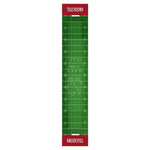 nappe longue table football américain motif distances vert blanc rouge decoration sportive