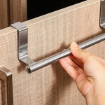 porte serviettes mural acier inoxydable clips fixation moderne 23cm 36cm lisse argenté sans perçage