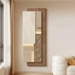 tableau mural contemporain marbre opaque cadre métal suspension décoration maison