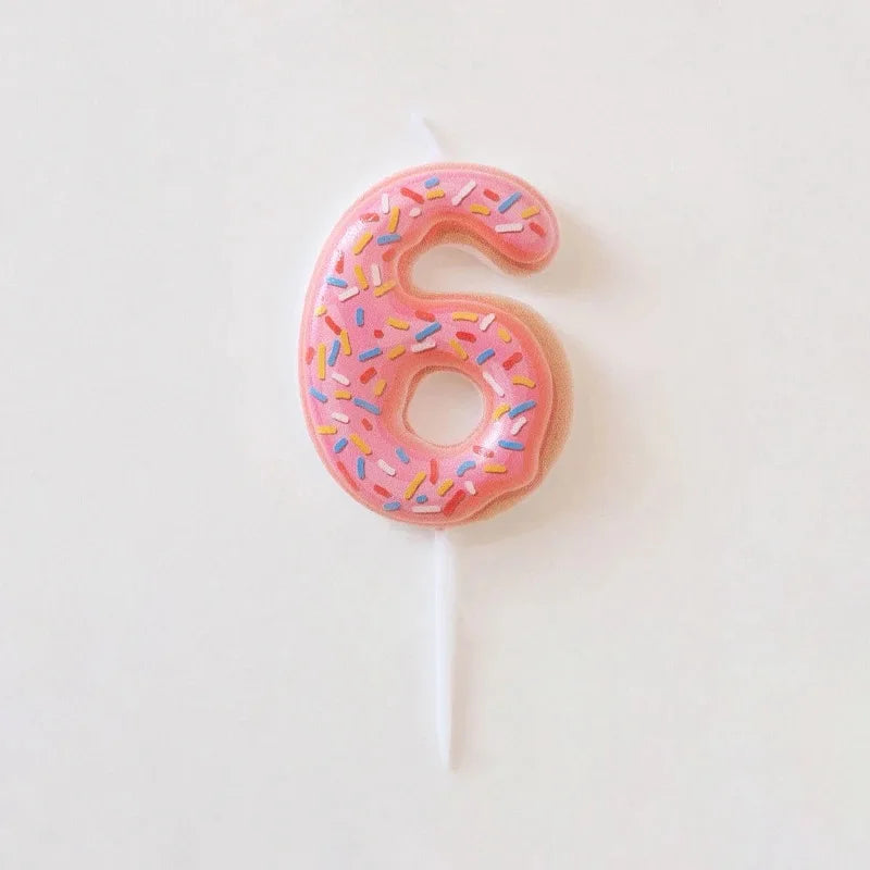 bougies numériques anniversaire formes chiffres couleurs glacées décoratives thème fêtes opaques