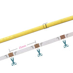 ruban led coB 12v 2700k 6500k double couleur 5mm large moderne adhésif blanc jaune