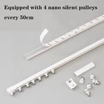 Détail de la piste coulissante nano silencieuse du rail