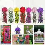 guirlande fleurs artificielles violet blanc rose rouge jaune modernes décoration mariage anniversaire intérieur