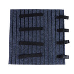 tapis d'accès gris foncé rayures horizontales clips noirs imperméable moderne facile nettoyer