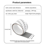 ruban réparation moustiquaire adhésif patchs ciseaux blanc gris noir semi transparent utilitaire